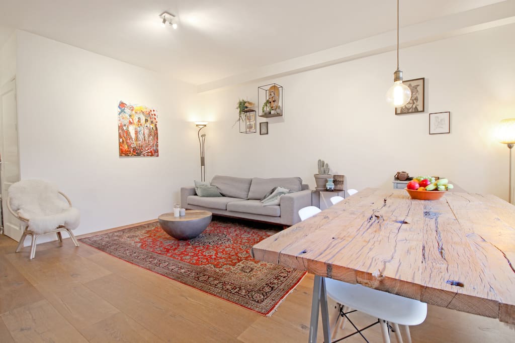 The apartment has a great atmosphere