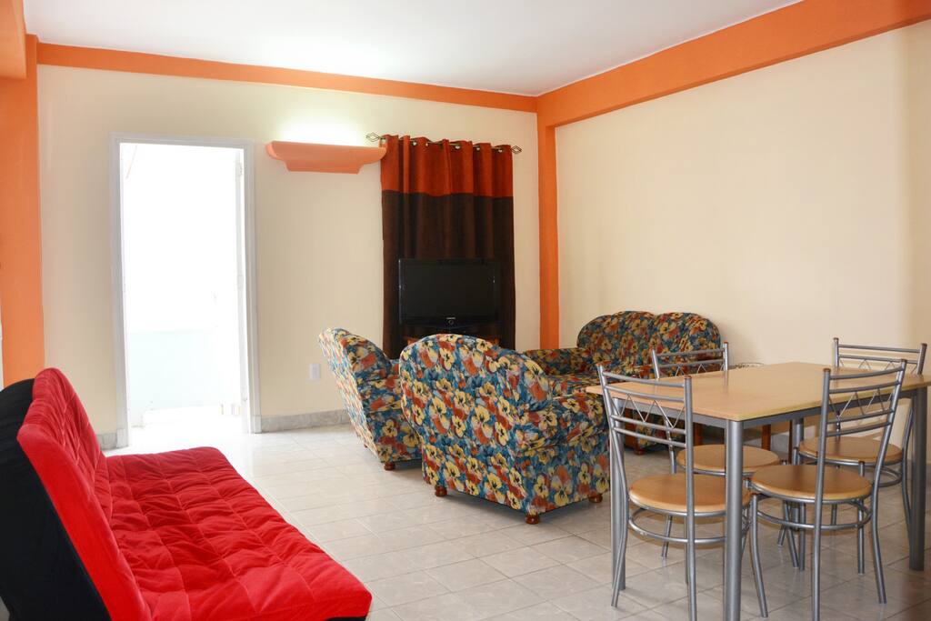 Living room and dinner room