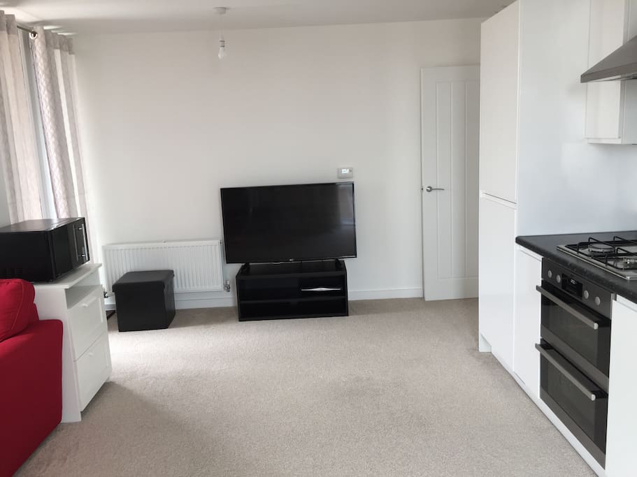 Living and kitchen area