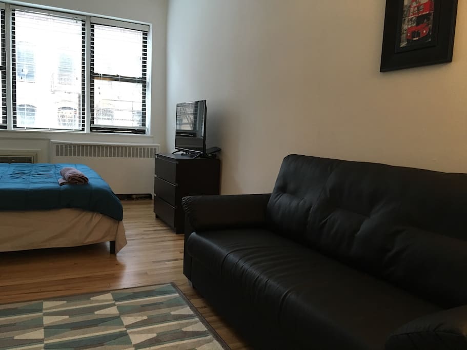 Smart TV and Sofa Lounger to relax