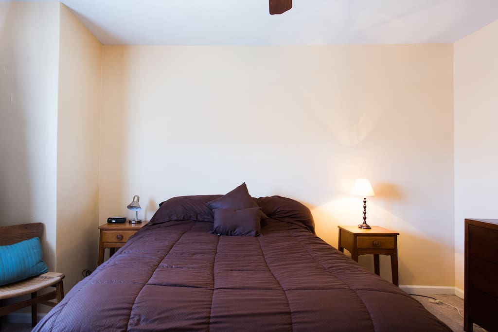 Master bedroom with queen bed
