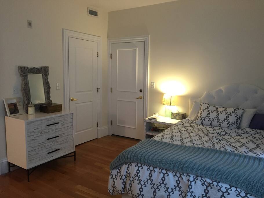 Master bedroom with ensuite bathroom