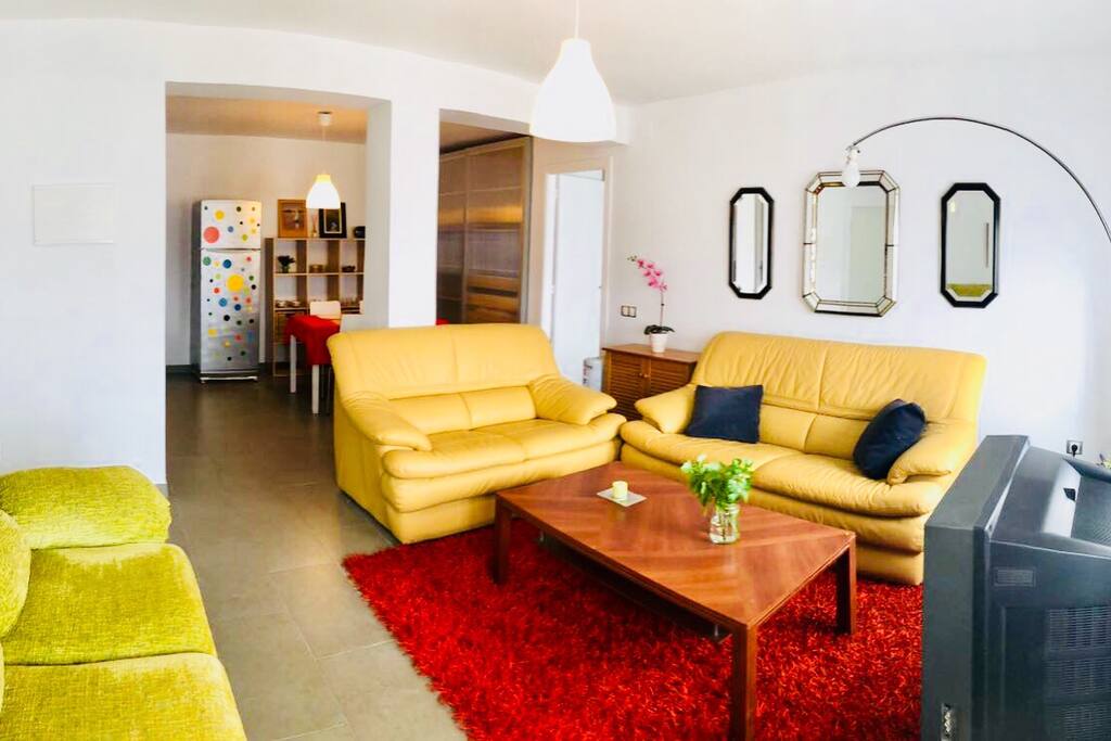 Salón con sofá-cama
