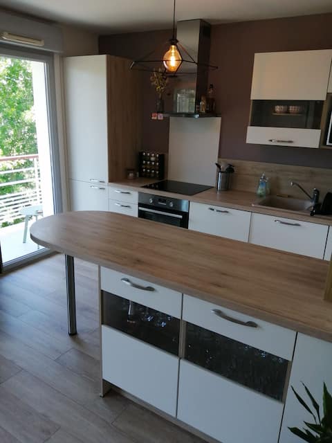 46 m2 apartment, free parking on site