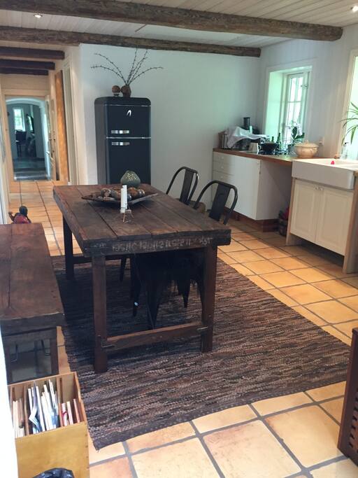 Living room and kitchen