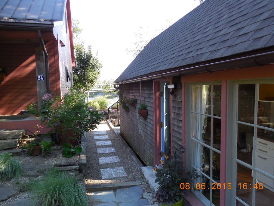 One of the entrances to the cottage