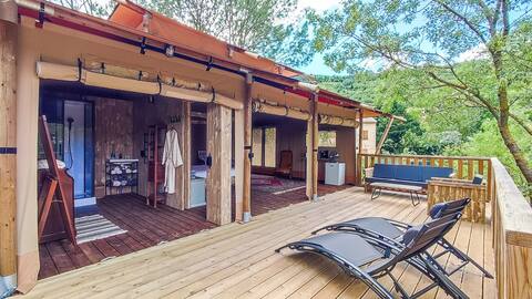 Luxury lodge with private spa