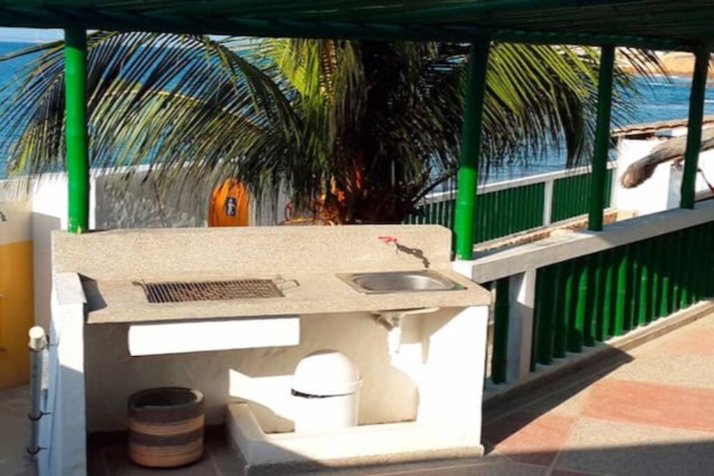 BBQ area sea view