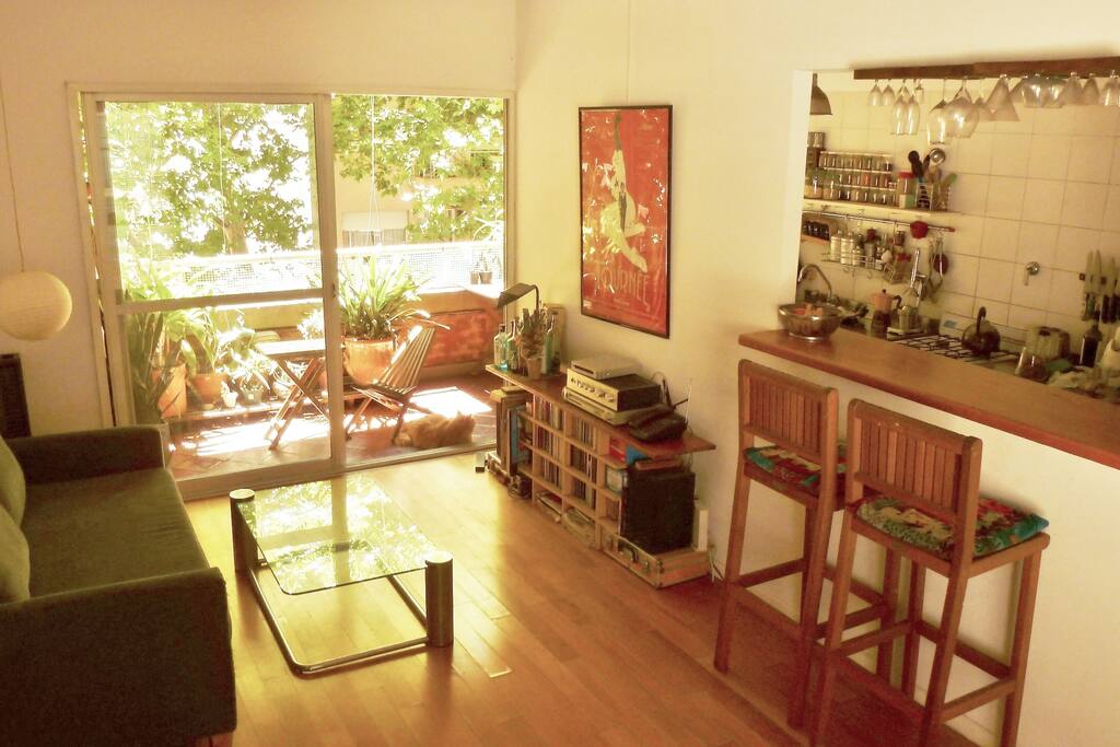 Living. Todos los ambientes dan al balcón