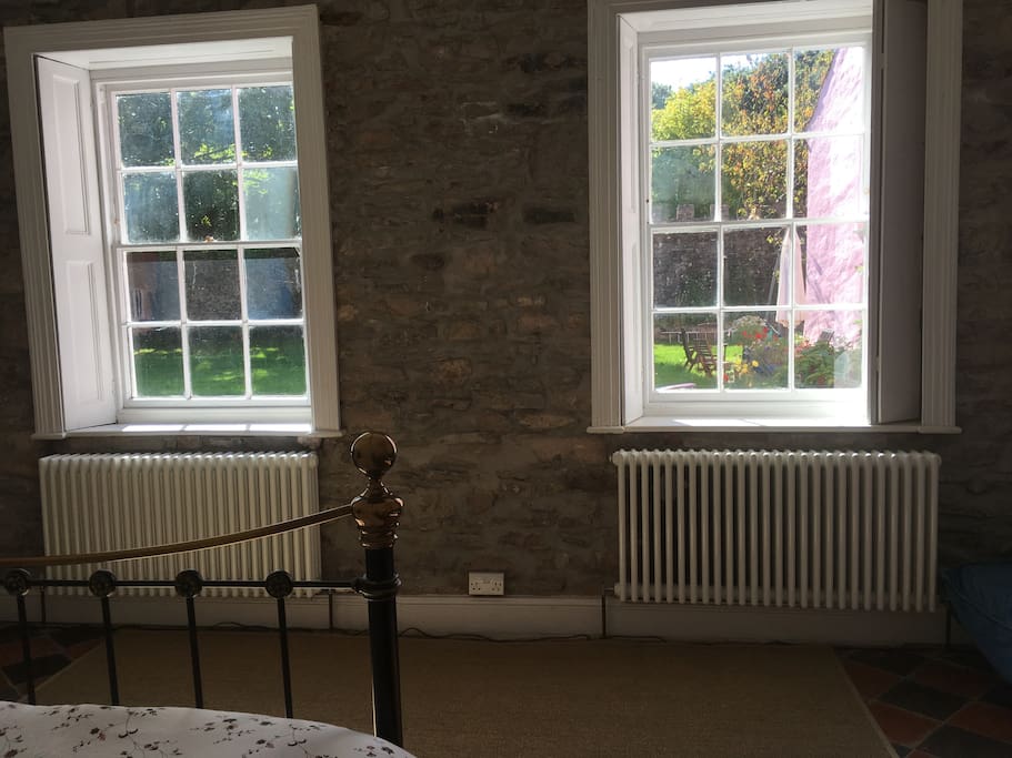 Sash windows with shutters