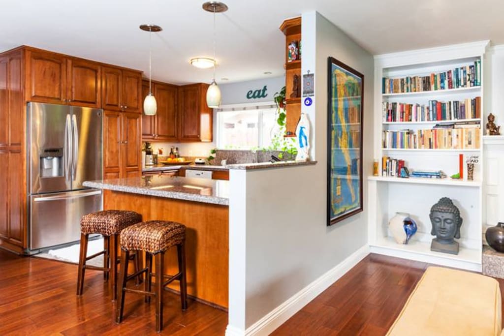 Kitchen and living room