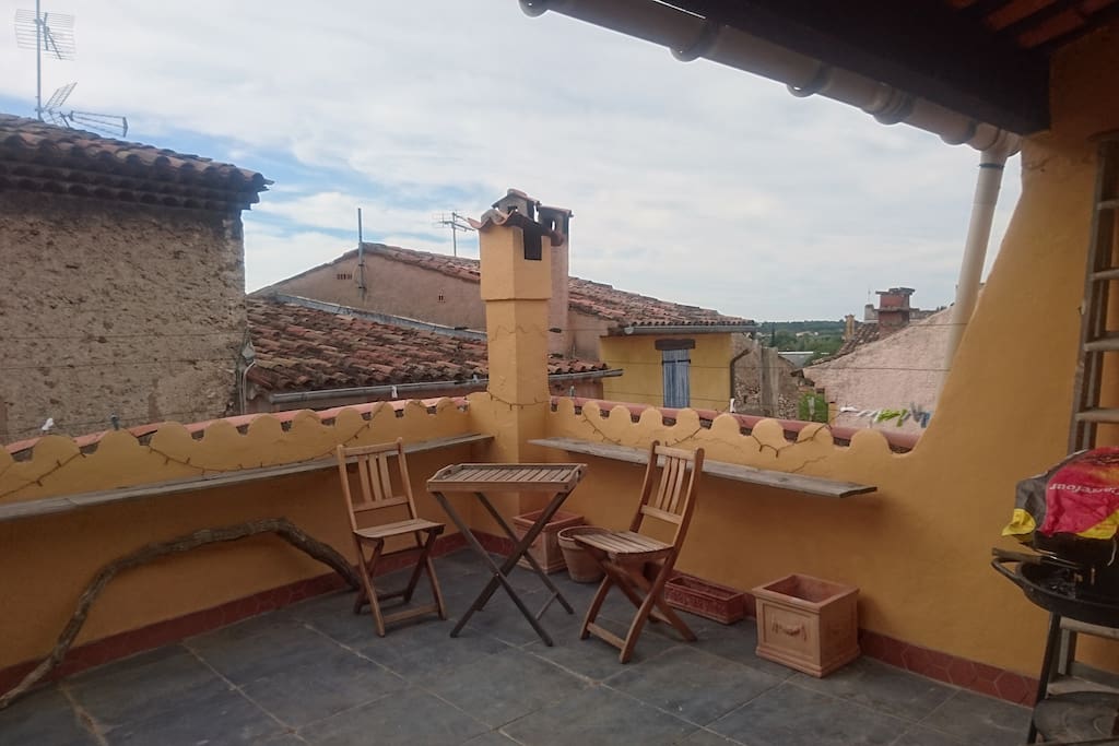 Private terrace overlooking Aups