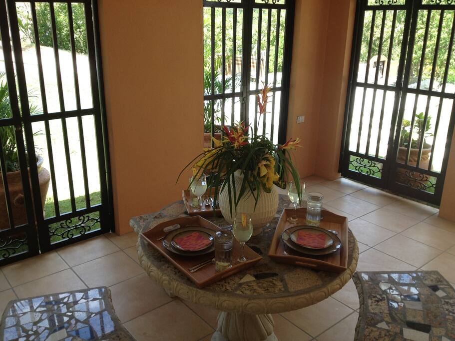 Outside Dinning Space with Grill