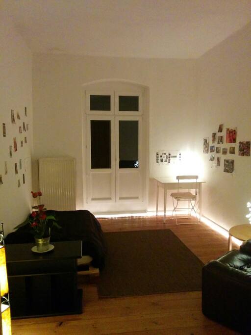 Doors to the balcony.