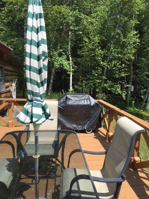 deck and gas grill