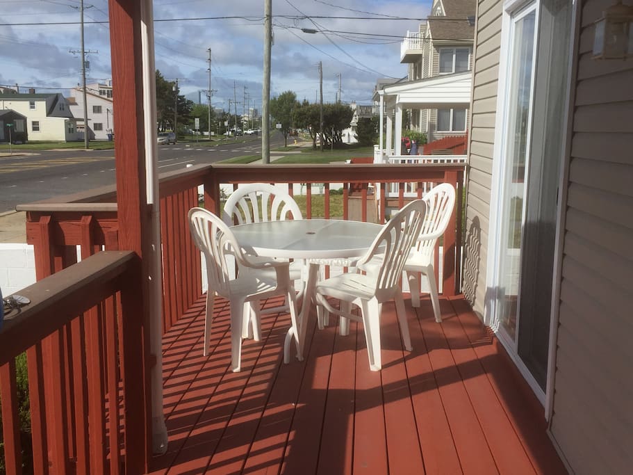 Front deck view