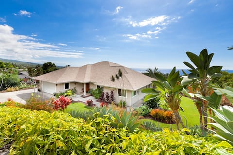 Luxury Home, Heated Pool&Spa, OceanView, Kona town