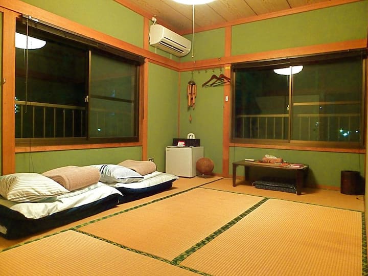 Aoshima Guesthouse Hooju Twin Room with Share Bath Miyazakishi, Japan Airbnb Airbnb