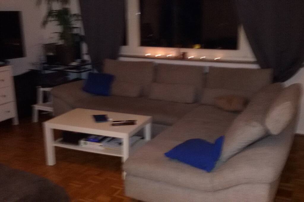 dies ist die sehr bequeme, leider nicht auziehbare aber bequeme 1 Person couch