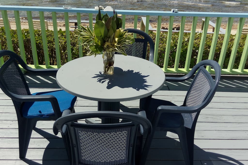 front deck by the beach
