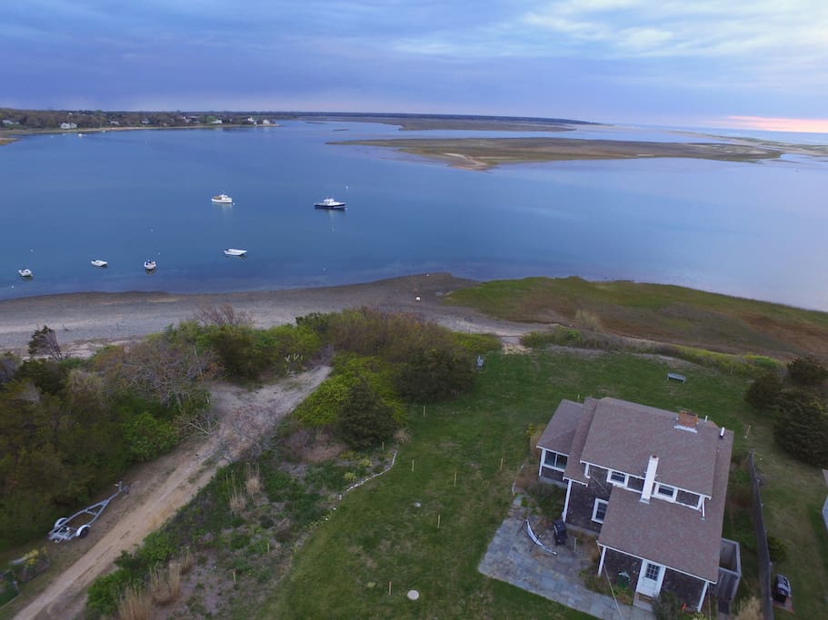 Aerial view of home