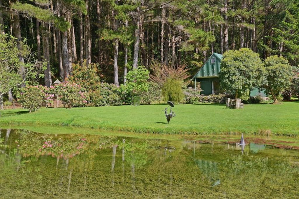 main Garden Pond and Cottage