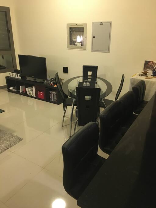 Dining area, and kitchen bar