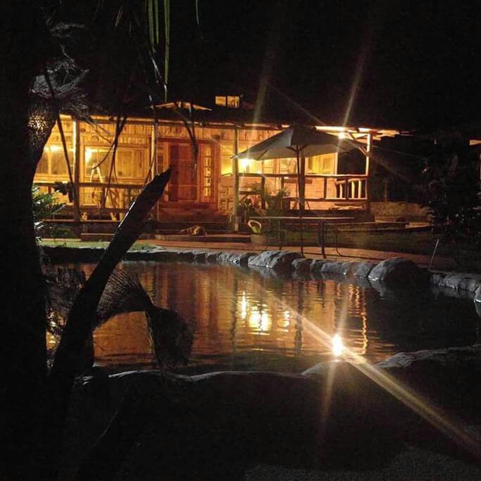 House by night