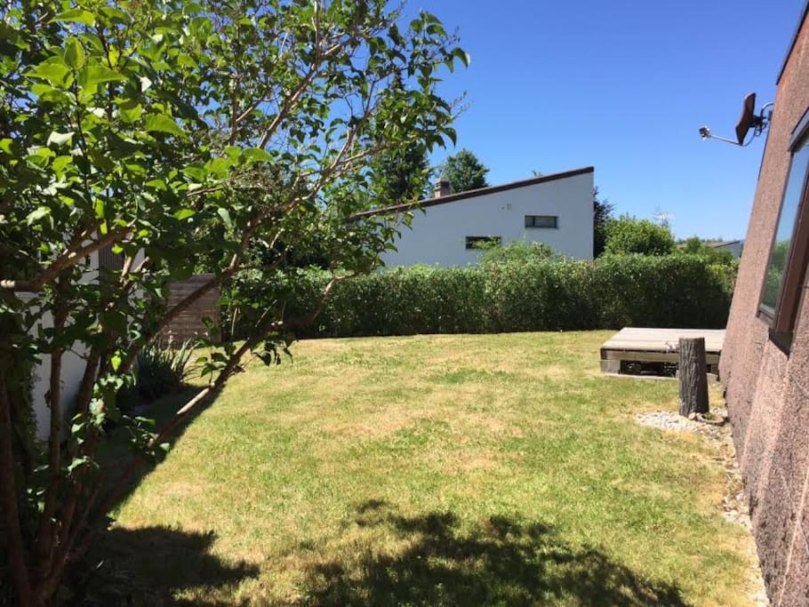 Le jardin entièrement clôturé