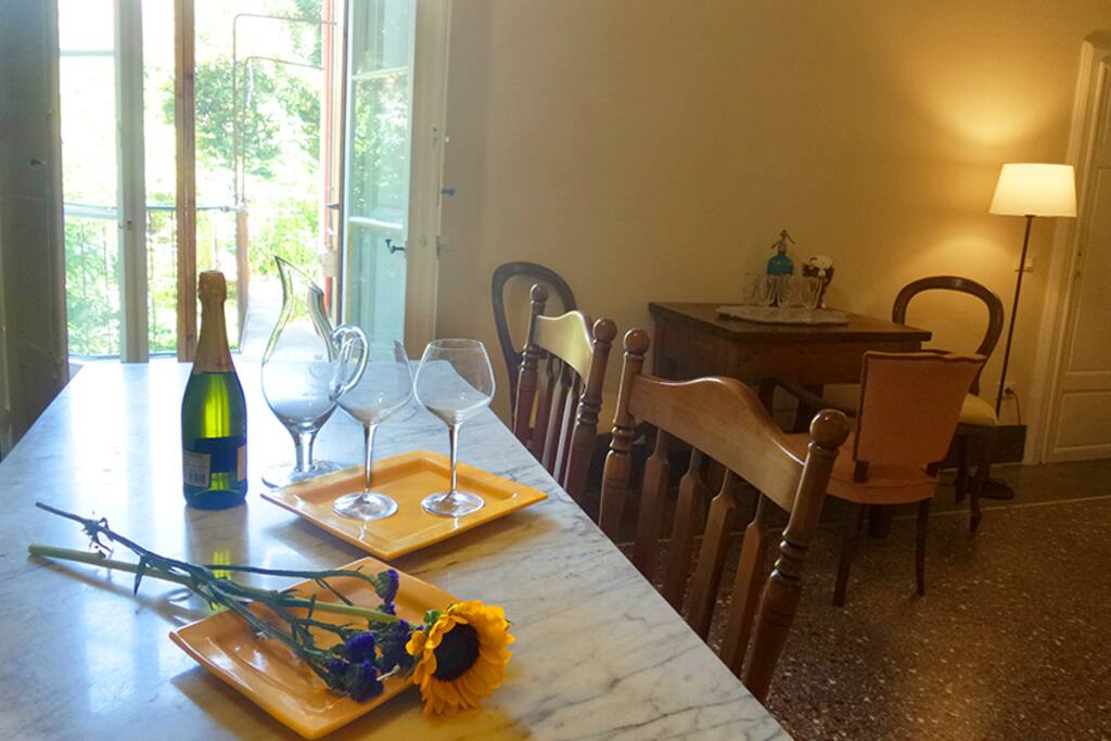 la zona pranzo