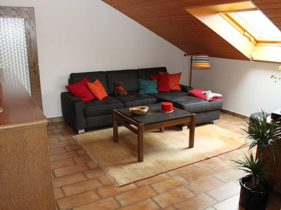 Wohnzimmer mit Schlafcouch