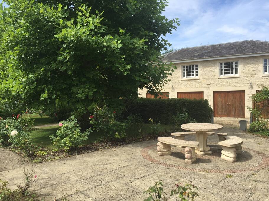 Part of our lovely garden for you to relax in