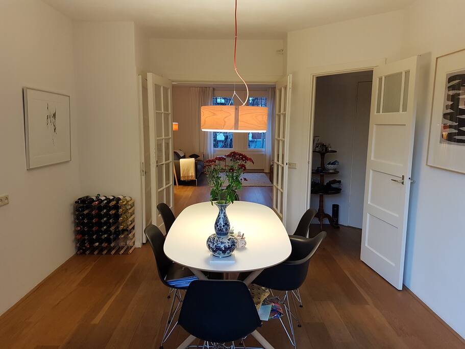 Dining Room with balcony