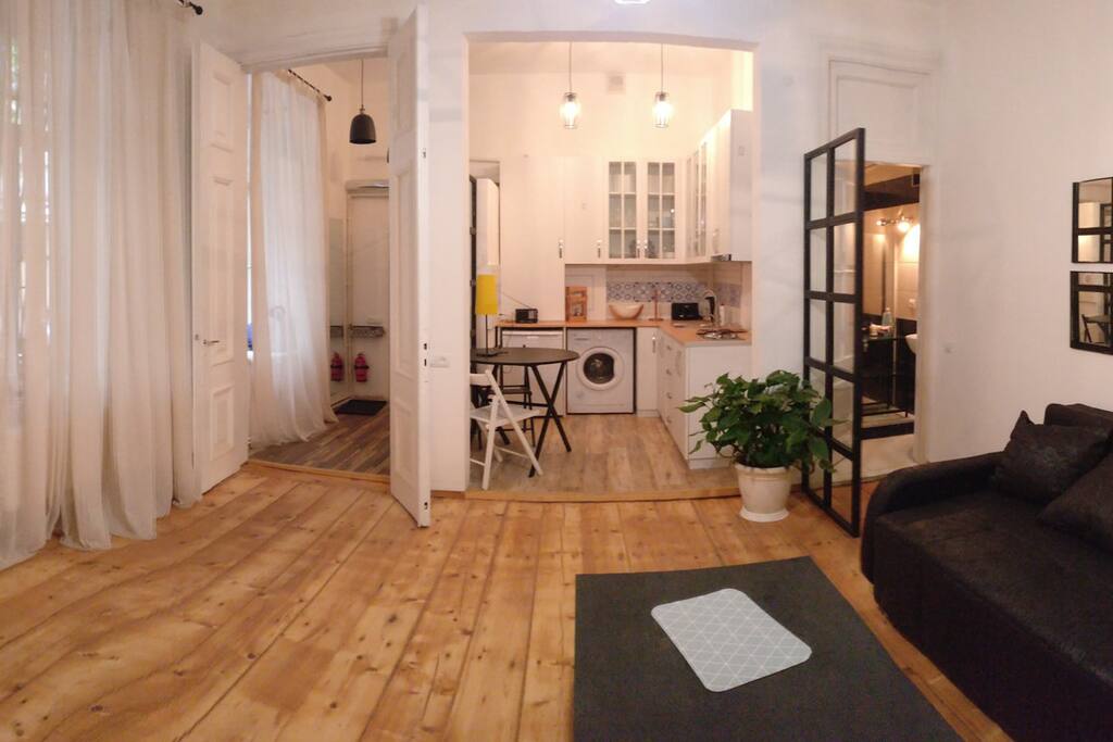 Living room & kitchen
