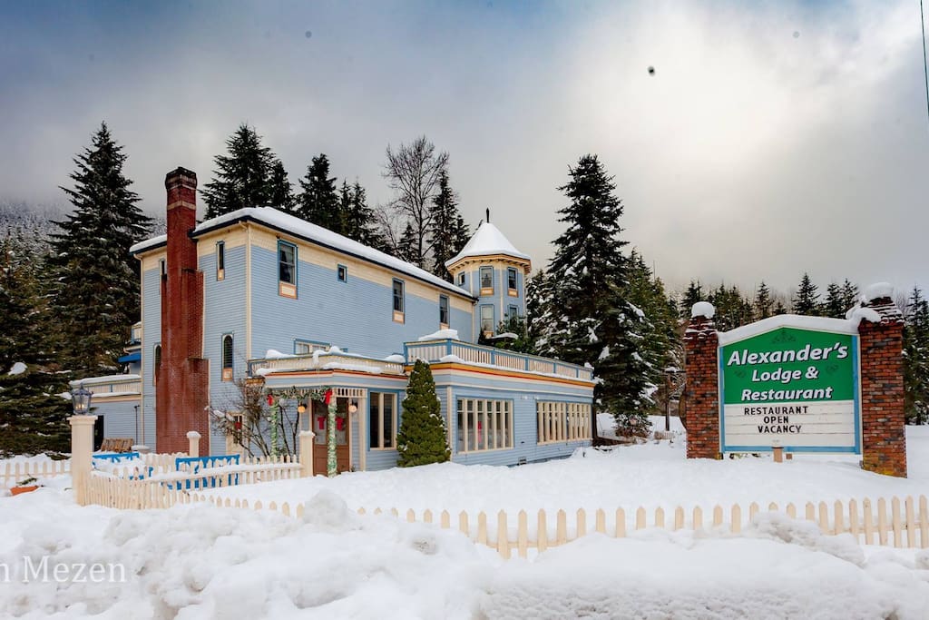 View in winter.