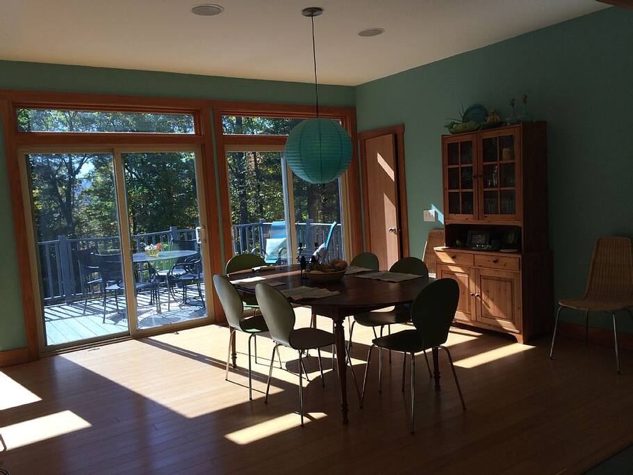 Indoor outdoor dining with ease!
