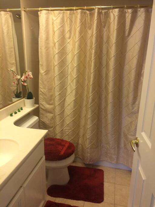 Clean private bathroom
