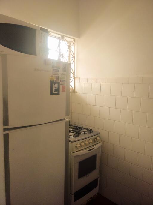 Cooker/oven, freezer and micro waves.
