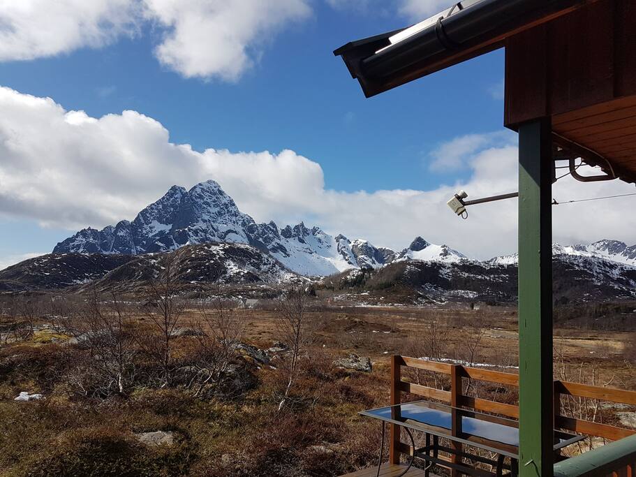 Wiev of Vaagakallen from the front of the house