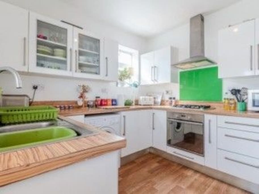 the kitchen