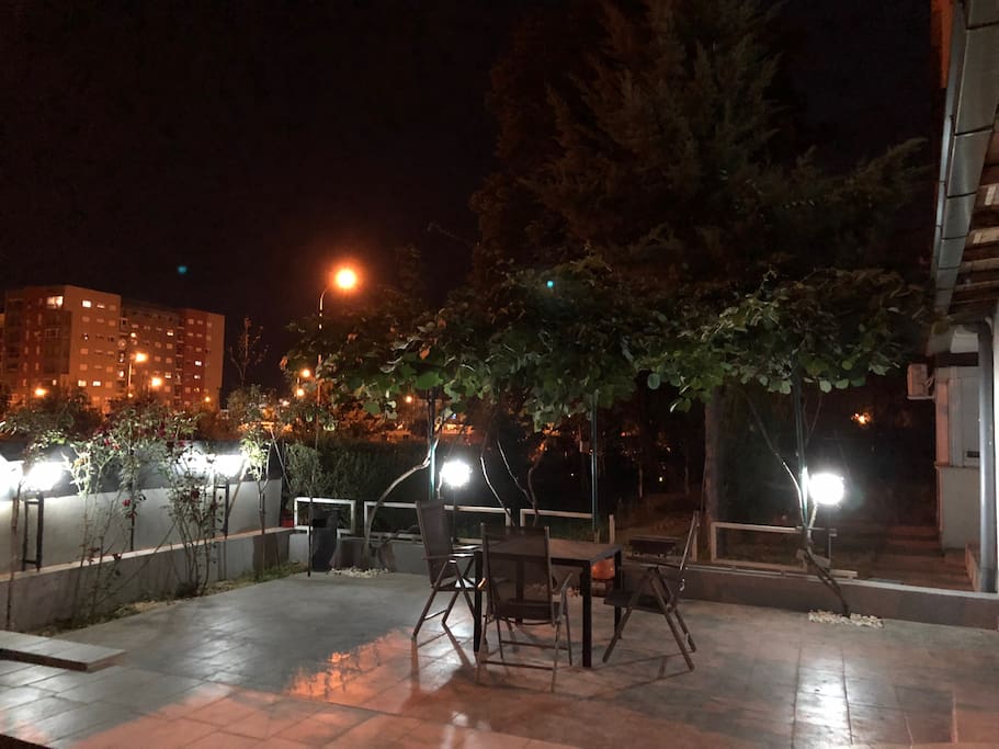 Barbecue Place at night