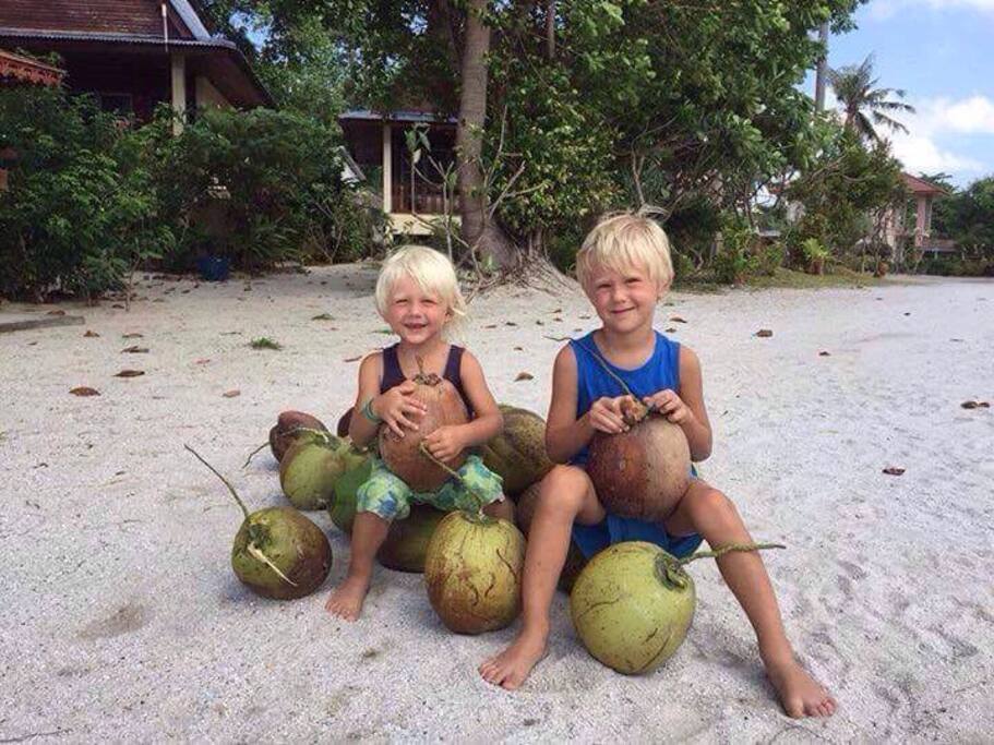 These 2 young Danish boys had a great time here.