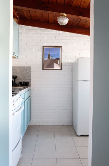 Newly remodeled kitchen area.
