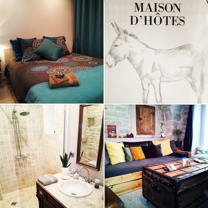 Airbnb & Maison d'hôtes "Le Petit Âne de la Colline"
