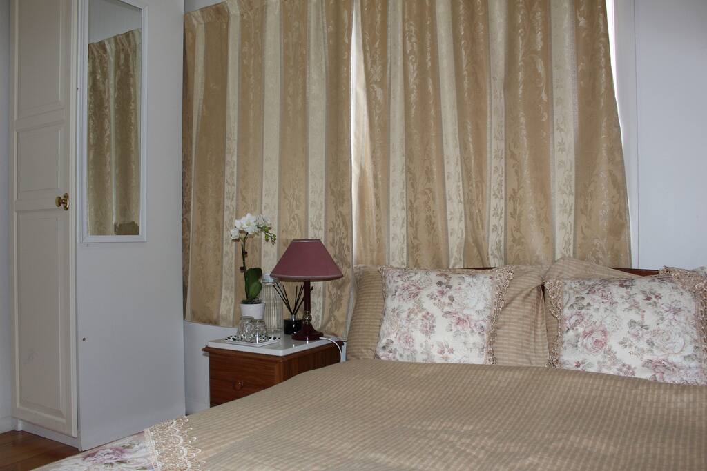 Big wardrobe and mirror, more convenient