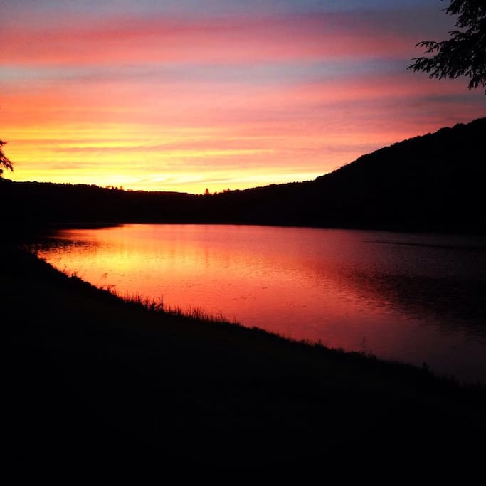 One of the many amazing sunsets