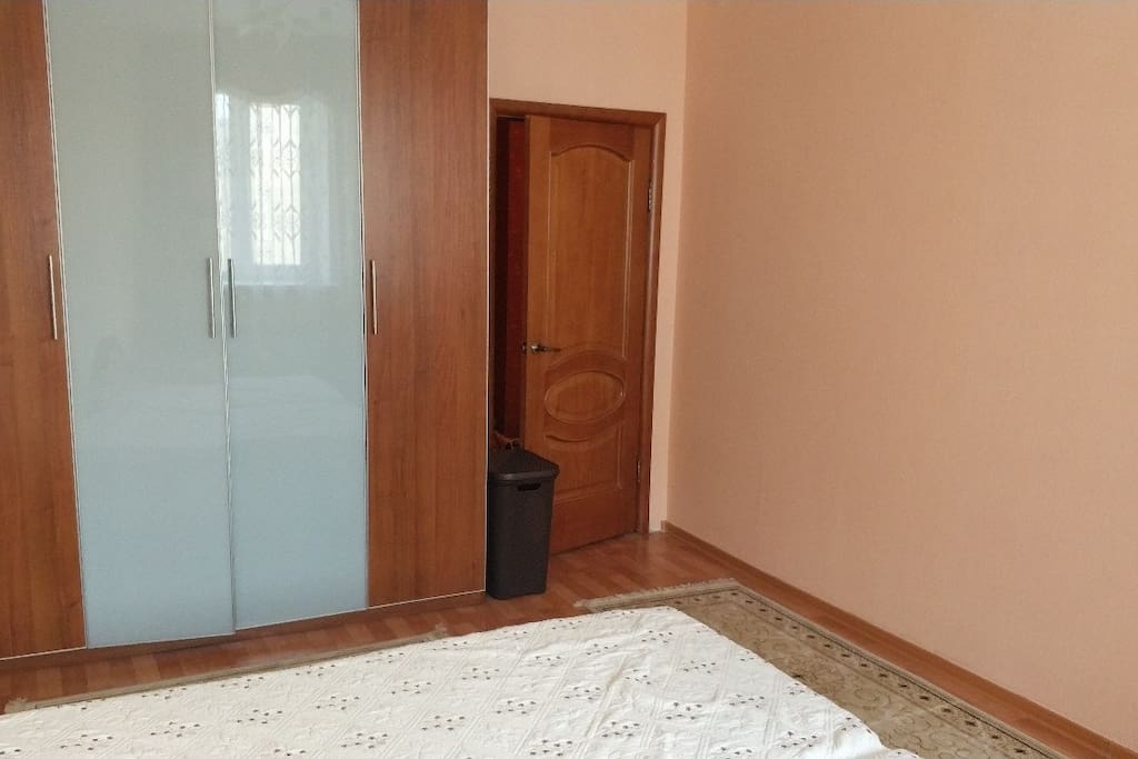 a wardrobe in the bedroom