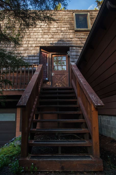 Chalet front steps