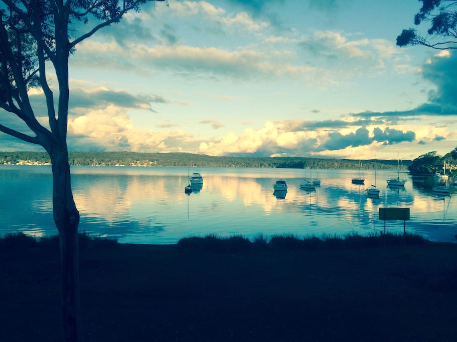 When the fog rolls in off the water you are left with on oil painting of a view.