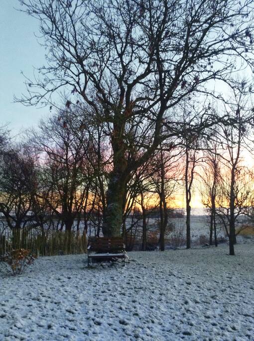 morgens bei Sonnenaufgang